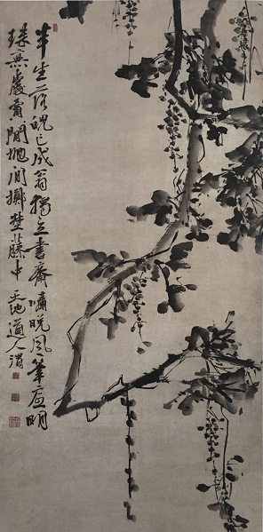 徐渭-葡萄图轴.png